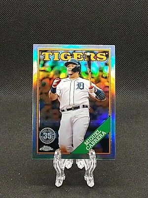 2023 Topps Chrome Miguel Cabrera 1988 35th Anniversary Refractor #88BC-4 Tigers - Image 1 of 2