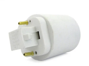2 Stück Konverter Adapter Lampenfassung für Lampenfassung von G23 2 Pin auf E2 - Bild 1 von 3