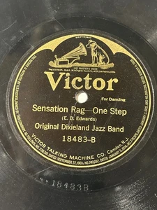 Original Dixieland Jass Band - VICTOR 18483 - Sensation Rag / Blues - Imagen 1 de 4