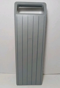 Vintage Audio Cassette Tape Carry Case Holder w/ Handle, Gray Plastic, Holds 15 - Picture 1 of 9