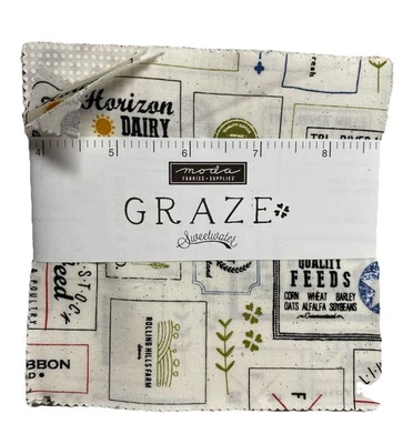 MODA Graze by Sweetwater Charm Pack 5" Squares NEW - Image 1 of 2