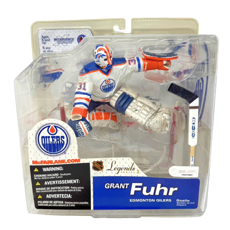Boneco McFarlane NHL Grant Fuhr Edmonton Oilers Legends Series 2 - Imagem 1 de 4
