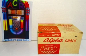 Vintage Box White Alpha Chalk WCC Weber Costello Canada Carton One Gross T492 - Picture 1 of 8