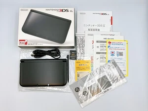 Console Nintendo 3DS XL LL nera testata funzionante in scatola modello giapponese {spedizione veloce} - Foto 1 di 21
