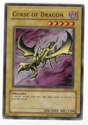 Yu-Gi-Oh LOB-066 Curse of Dragon Super Rare Holo Card NM/Mint Condition - Image 1 of 2