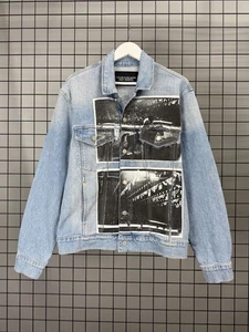 Calvin klein Jeans x andy warhol denim jacket mens size L - Picture 1 of 11