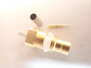 M/A-COM SMB KABEL DO PŁYTY WTYCZKA PROSTA ZŁĄCZE 75 Ω ZŁOTE STYKI MAGAZYN W WIELKIEJ BRYTANII - Zdjęcie 1 z 5