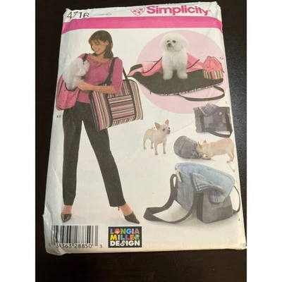 Simplicity 4716 Dog Accessories Pattern Uncut Factory Folded Carry Bags Bed  - Image 1 of 3
