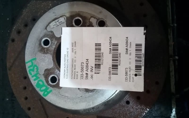 Rotor convertible de frenos traseros solo se adapta a 03-09 350Z 3272940 Foto 1 de 4