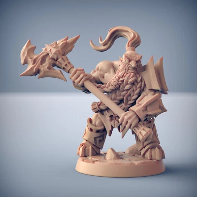 Dwarf Barbarian Reaver - Artigian Guild Fantasy Dungeons and Dragons Miniatura
