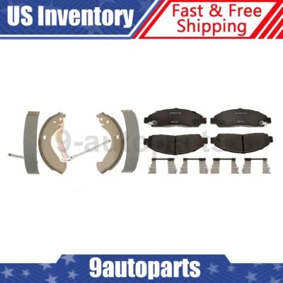 Pastillas de freno delanteras traseras de cerámica + zapatas de freno para Chevrolet Colorado 2004-2008 Foto 1 de 4