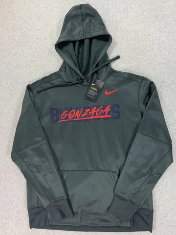 New Gonzaga Bulldogs Nike Dri Fit Basketball Hoodie Sweatshirt (Men's Large) Cover