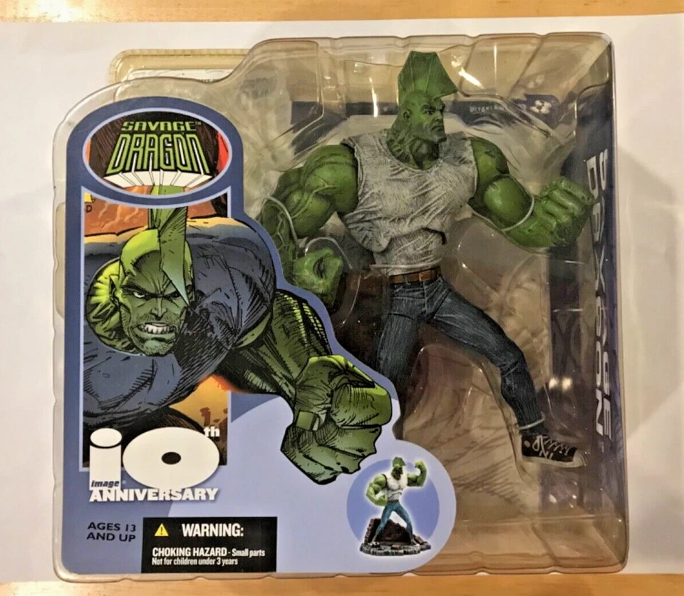 10th Anniversary Savage Dragon Action Figure McFarlane Toys 2002