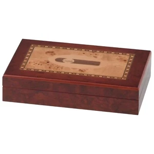 Humidor umidificatore porta 10 sigari cubani in legno Scatola portasigari - Foto 1 di 2