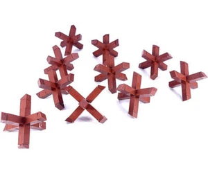German Landing Craft Barrier Building Blocks Anti-Craft Antitank Toy Bricks x 10 - Picture 1 of 1