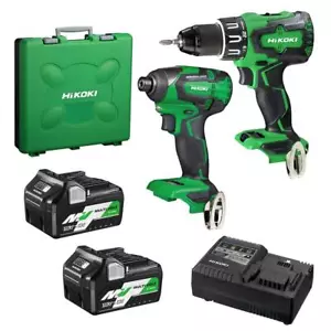 HiKOKI KC18DBSL 18V 5.0Ah/2.5Ah Li-Ion Cordless Brushless 2pce Combo Kit - Picture 1 of 1