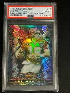 1994 Stadium Club Bowmans Best Black Refractor Joe Montana PSA GEM 10 (Pop: 31) - Bild 1 von 2