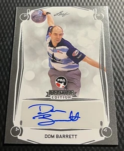 2023 Leaf PBA Dom Barrett Premier Edition Base Autograph Card #BA-DB1 - Picture 1 of 3