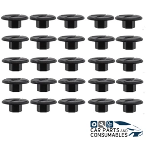 50x Plastic Unthreaded Nylon Nut Clips 4mm hole large 24mm for Mercedes BMW - Picture 1 of 2
