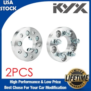2pcs 25mm (1") Wheel Spacers 5x114.3 to 5x100 Adapters For Hyundai Honda Acura - Picture 1 of 11