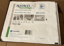 Aquacel Ag Advantage Hydrofiber Antimicrobial 4 Dressings 6x6 #422298 New No Box