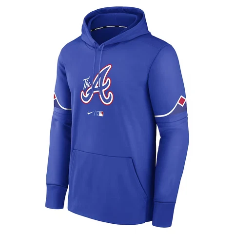Atlanta Braves Nike City Connect Pregame Performance Pullover Hoodie Men's MLB Cover