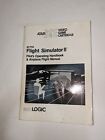 Vintage Atari Sublogic 1987 A2-FS2 FLUGSIMULATOR II Piloten Flughandbuch 