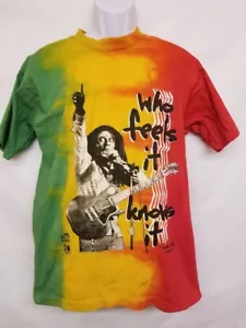 BOB MARLEY - ORIGINAL VINTAGE OLD STORE / TOURSTOCK UNGETRAGENES GROSSES T-SHIRT - Bild 1 von 2