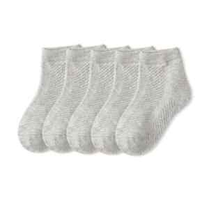 5 Pairs/Lot Children Socks Boy Girl Cotton Breathable Mesh 1-12Years Kids Gift