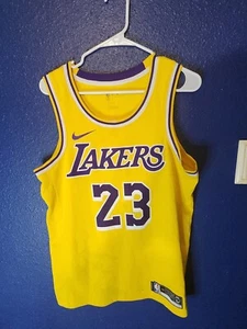 Nike Dri Fit Los Angeles Lakers LeBron James Swingman Jersey Size 44 M - Picture 1 of 12