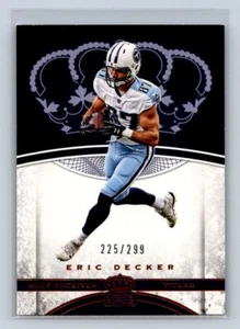Panini Preferred Crown Royale Bronze 2017/299 #43 Eric Decker Tennessee Titans - Imagen 1 de 2