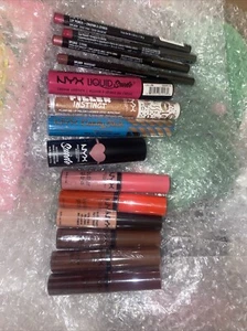 NYX lipstick, Lipliner, Cream,gloss lot Variety 14 Items Wholesale - Picture 1 of 4