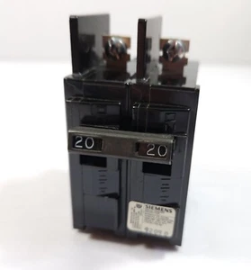 NEW Siemens 2 Pole 20Amp Circuit Breaker - Foto 1 di 5