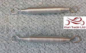 CARBURETTOR THROTTLE RETURN WEBER LP LINKAGE RANGE DCOE Steel SPRING x One pair - Picture 1 of 1