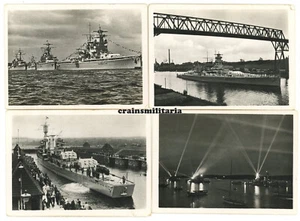 8x Orig. Kauf-Foto Hafen KIEL Panzerschiff Graf Spee Kreuzer Schlachtschiff usw - Bild 1 von 3
