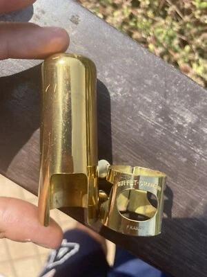 BUFFET CRAMPON LIGATURE + CAP CLARINET OR ALTO SAXOPHONE MOUTHPIECE/BOCCHINO SAX - Immagine 1 di 3