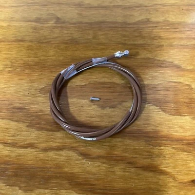 SHIMANO BROWN REAR BRAKE CABLE FOR SCHWINN GT PERFORMER RED LINE BMX OTHERS NOS - Image 1 of 4