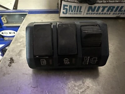 84-89 NISSAN 300ZX 300 ZX OEM REAR DEFROST FOG LIGHT REAR WIPER SWITCH PANEL - Image 1 of 2