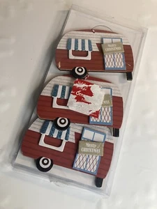 Holiday Style Camper Three Ornament Set - Picture 1 of 3