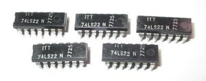 5 ITT 74Ls22N Nand Gate 2-Function 4-Input TTL IC Dip-14 NOS - Picture 1 of 1