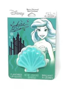 Disney Princess Flavored Lip Gloss Compact The Little Mermaid Ariel Clam Shell - Picture 1 of 2
