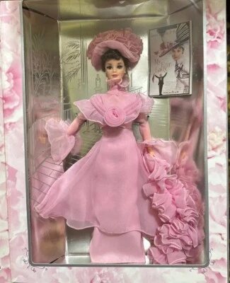 Barbie como Eliza Doolittle in My Fair Lady vestido de organza rosa 1995, en caja original, #15501 Foto 1 de 4