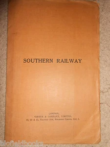 Southern Railway - c1920s Large Folding Engine Illustration - Train/Locomotive - Bild 1 von 5
