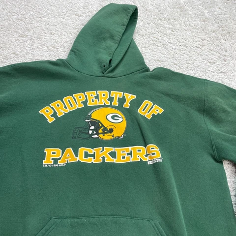 Green Bay Packers Sweater Mens Extra Large XL Green Yellow NFL Football Hoodie Cover