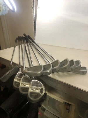 Dunlop TD Plus Ladies Flex Golf Clubs 3 Woods 7 Irons, Putter, RH - Image 1 of 4