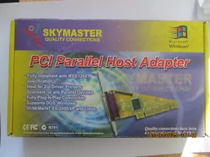 PCI Skymaster 1 Port Parallel Adapter Card - Picture 1 of 5