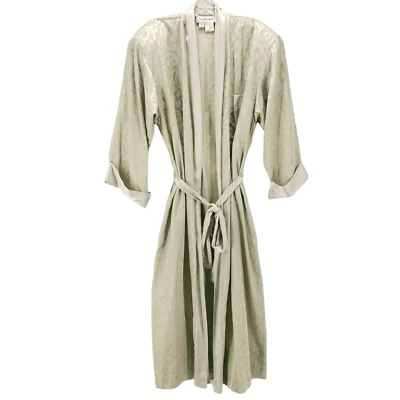 Bata Kimono Vintage Natori Corbata Frontal Talla M Foto 1 de 4