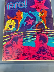 September 26, 1971 New England Patriots VS. Detroit Lions Program PRO! Magazine - Picture 1 of 2