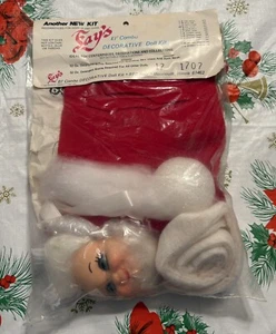 Vintage Fay's El' Kombi Deko Puppenbau Set Frau Claus 60er Jahre Weihnachten - Bild 1 von 5