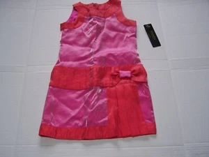 NWT Laundry by Shelli Segal Girls Party Dress Size 4 Sleeveless Multicolor w/Bow - Picture 1 of 4
